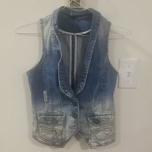 J& Company jean vest size S
